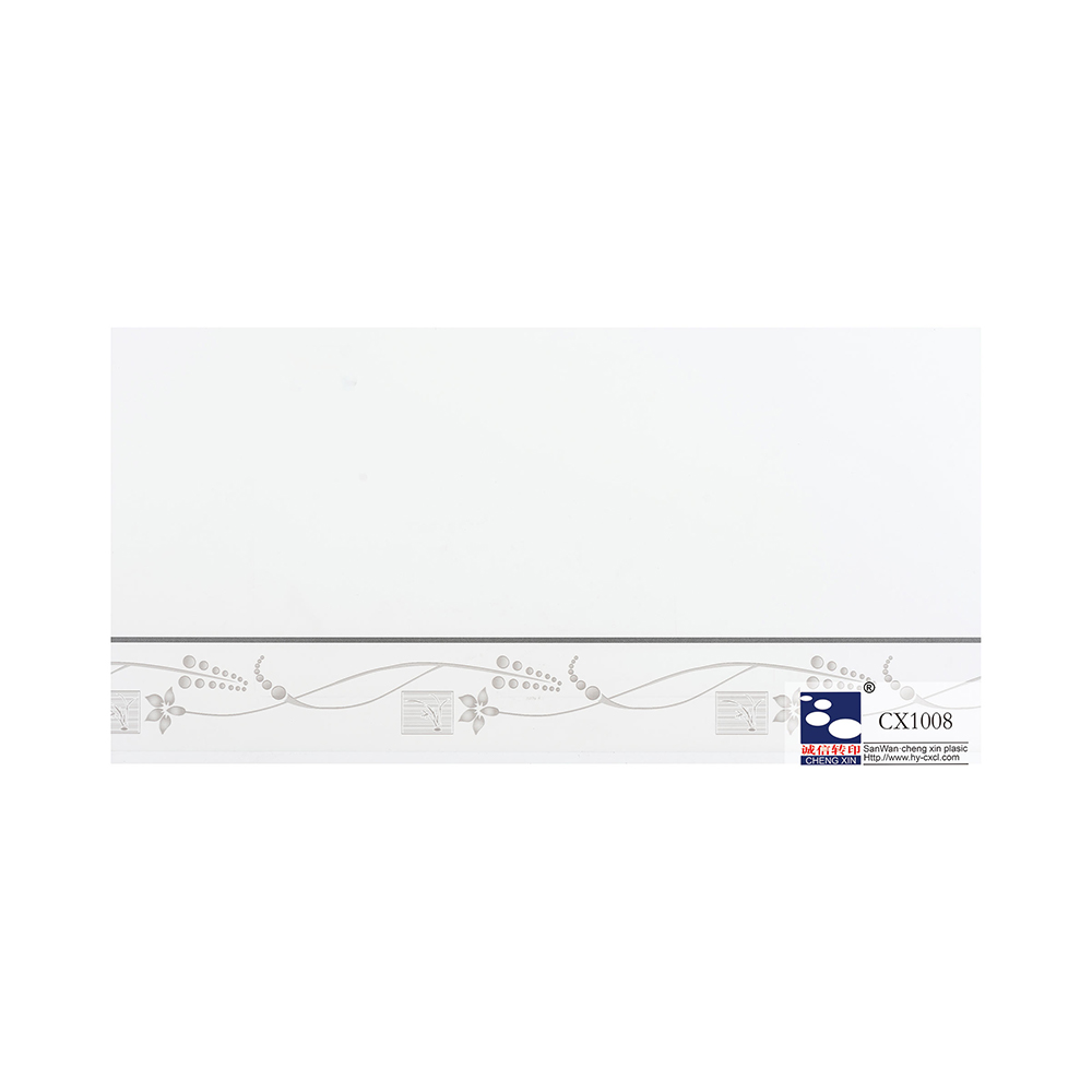 21 cm PVC-Heißprägefolie mit sattfarbig bedruckten Blumen für Kunststoffplatte CX1008