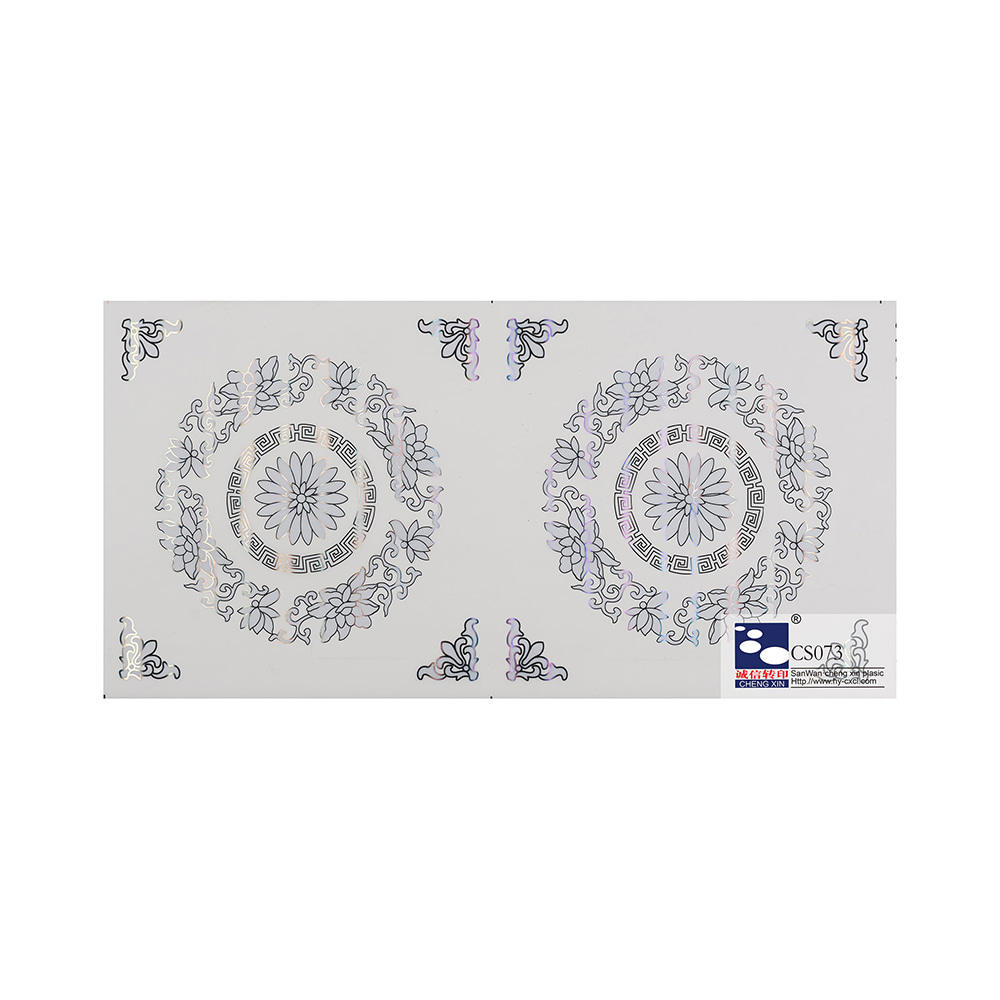 Neue Designs Moderne Holzmaserung Film Heißprägefolie für PVC-Decke CS073