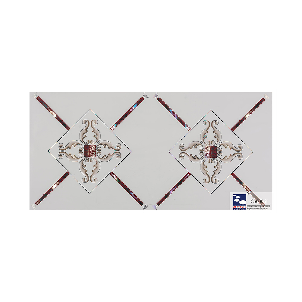 Gut gemachte neue Designs Moderne Holzmaserung Heißprägefolie für PVC-Decke CS080-1