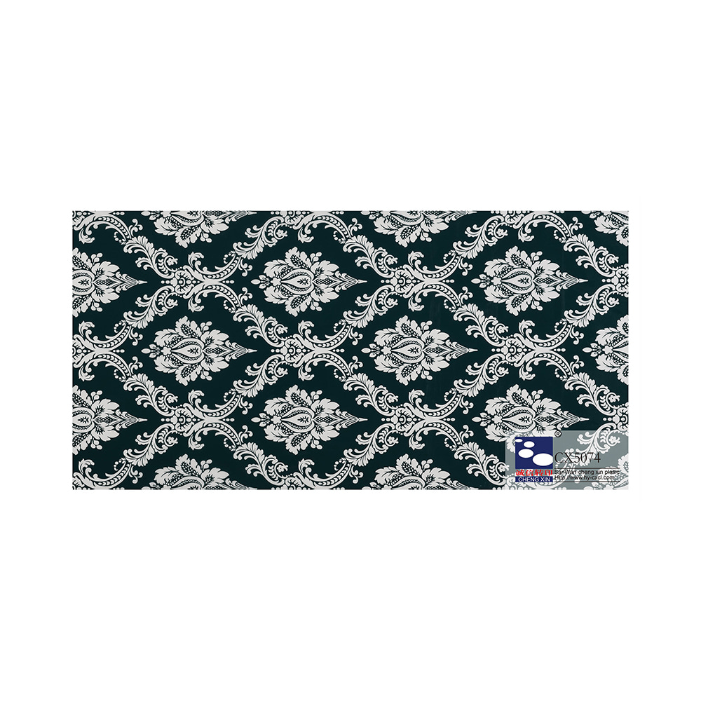 Günstiger Preis dekorative beliebte Design PVC Marmor Heißprägefolie für Panel CX5074