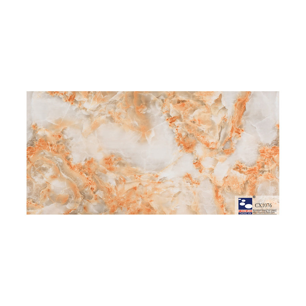 Günstige PVC-Material-Marmor-Heißprägefolie für PVC-Panel-Dekoration CX1076