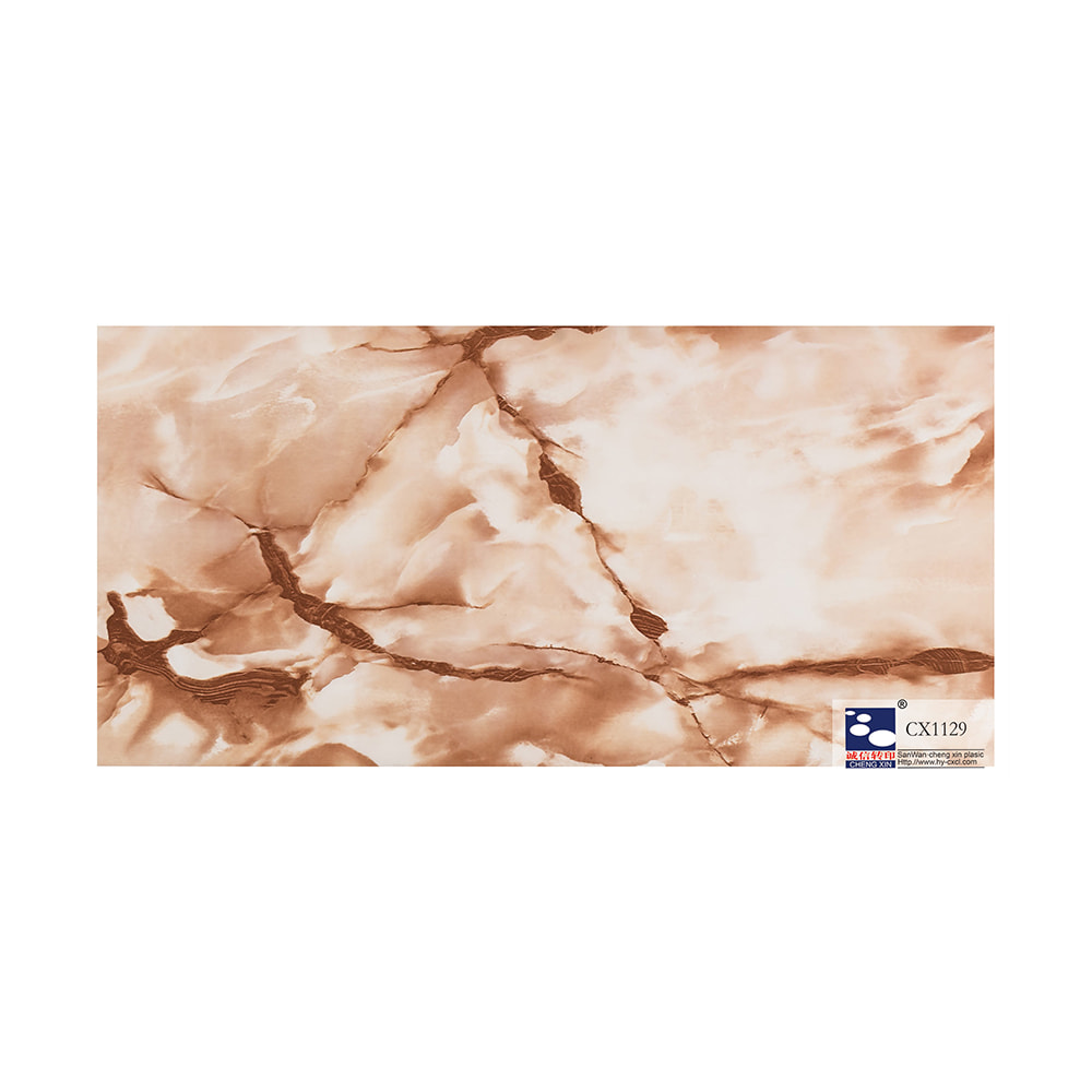 Günstige PVC-Material-Marmor-Heißprägefolie für PVC-Panel-Dekoration CX1129